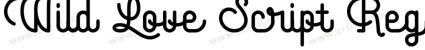 Wild Love Script Reg字体转换